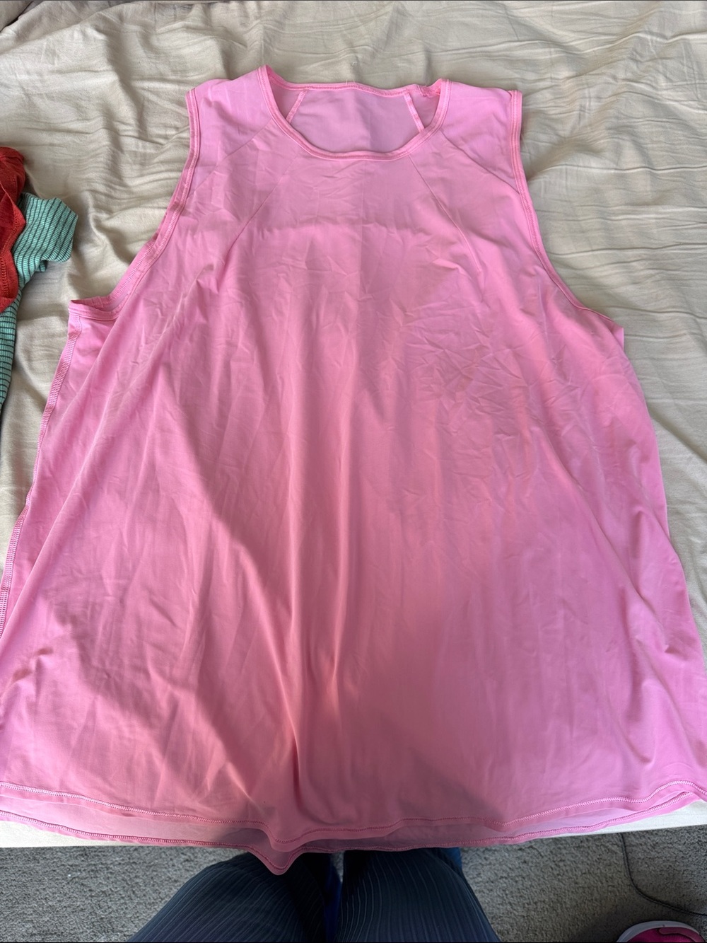 lululemon athletica Light Pink Sleeveless Athletic Tank
